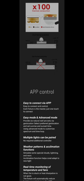 HM electronics plafoniera CORE XP real full spectrum da 170W con regolazione via App Android e iOS
