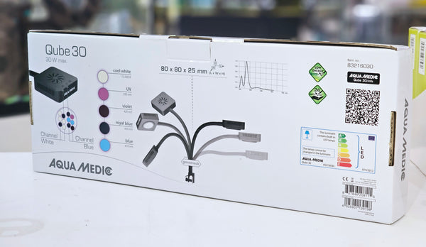 AQUAMEDIC CUBE 30 PLAFONIERA LED DA 30W FULL SPECTRUM CON STAFFA