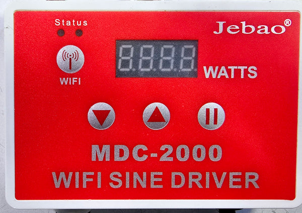 POMPA JEBAO MDC-2000 WIFI SINE DRIVER DA 2000 LITRI/H ELETTRONICA CON CONTROLLER E DISPLAY