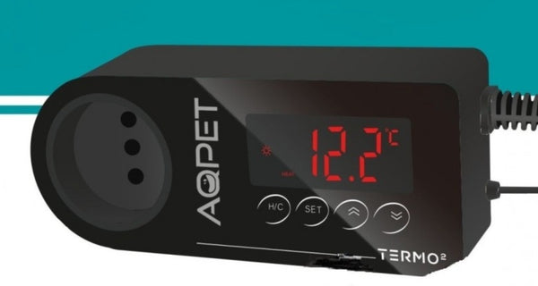 AQPET TERMO2 - TERMOSTATO CONTROLLER DIGITALE DI TEMPERATURA PER ACQUARIO DOLCE E MARINO