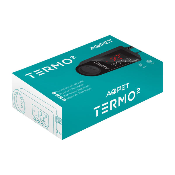 AQPET TERMO2 - TERMOSTATO CONTROLLER DIGITALE DI TEMPERATURA PER ACQUARIO DOLCE E MARINO